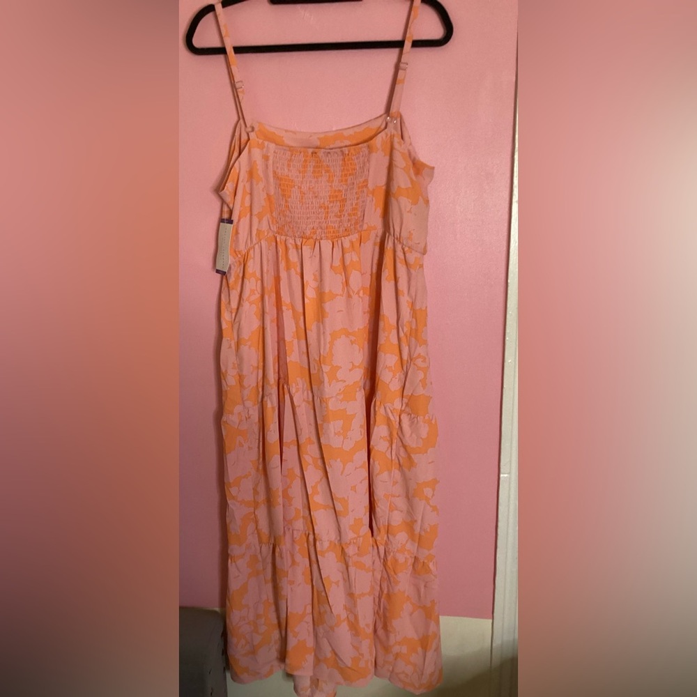 Social Standard By Sanctuary Pink&Orange Floral Maxi - Picture 3 of 3